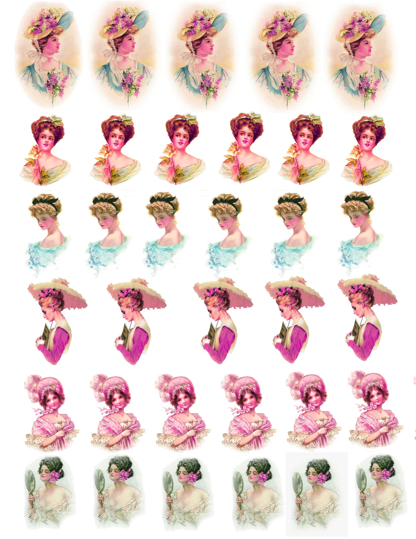 Elegant Ladies Decal Sheet