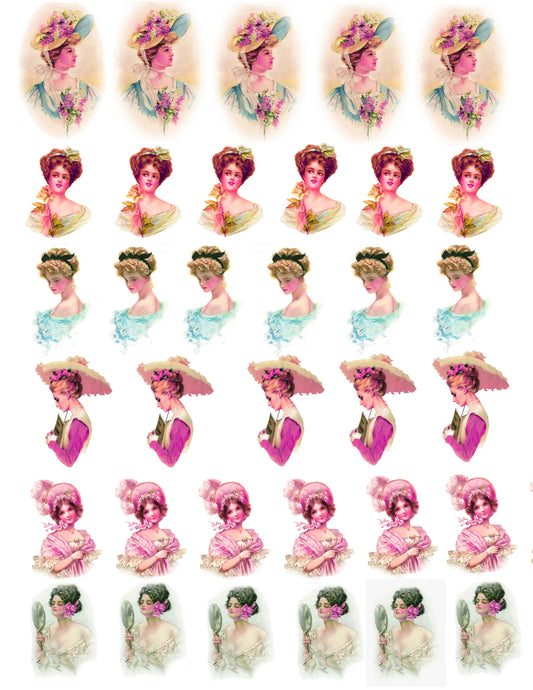 Elegant Ladies Decal Sheet