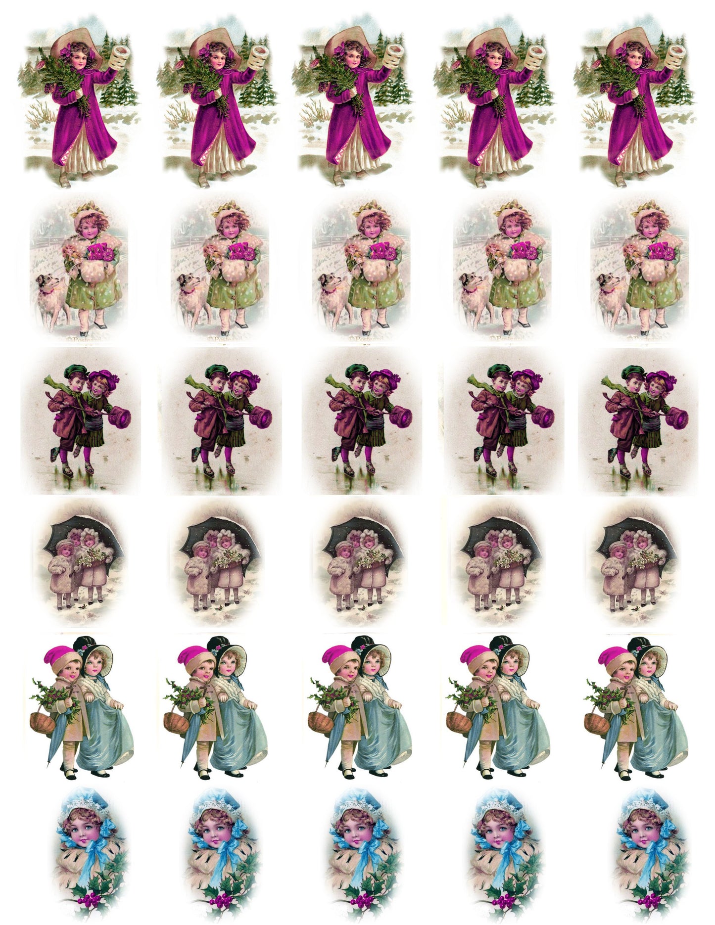 Victorian Kids Decal Sheet