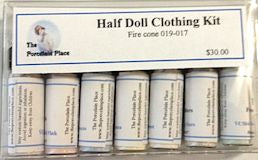 Half Doll China Paint Clothing Kit  VC618